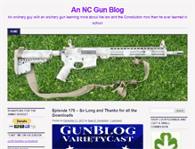 Tablet Screenshot of ncgunblog.com